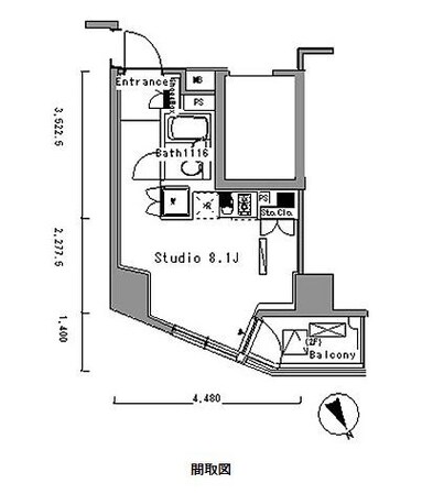 新板橋駅 徒歩2分 7階の物件間取画像